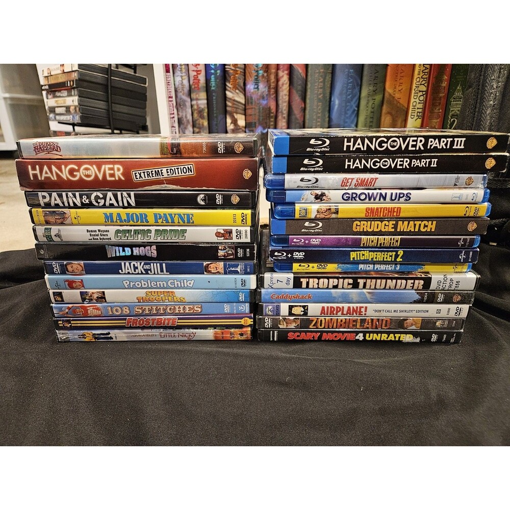 Comedy Movie Dvd Blu Ray Lot Of 26 Hangover Adam Sandler Pitch Perfect Scary...